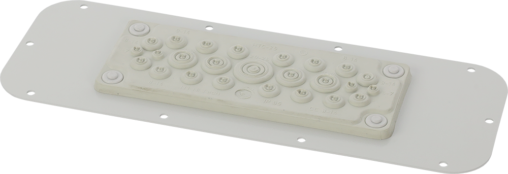 AWOH-PM25C - Plate with 25 membrane grommets for AWOH series enclosures