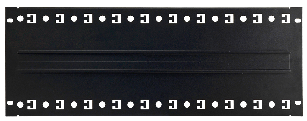 RADIN - Plaque de montage 4U avec rail DIN-TH35-24×S pour armoires RACK 19″