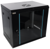 RW954-B - 9U / 19” RACK cabinet, wall mounted, fully assembled, black, 540x400