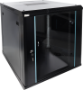RWA1266-B - 12U / 19” RACK cabinet, wall mounted, ready to assemble, black, 600x600